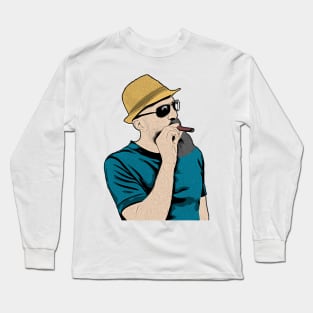 Comic Man Posing Long Sleeve T-Shirt